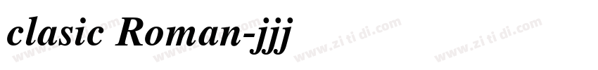 clasic Roman字体转换